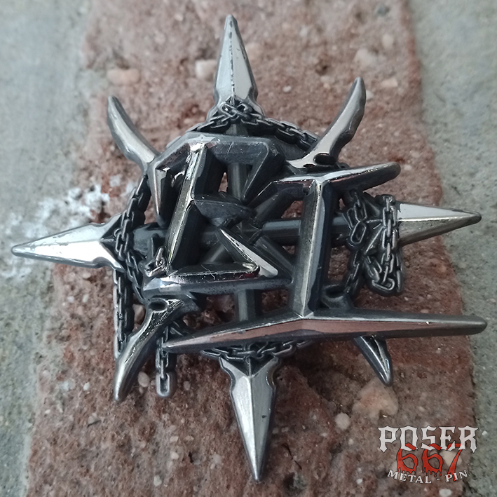poser667-evil-invaders-icon-3d-pin-antiksilber-gold-5-cm image 4