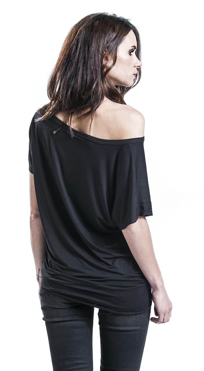 red-by-emp-t-shirt-damen-locker-schwarz-mit-breitem-bund image 6