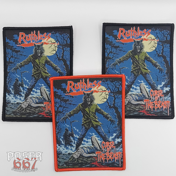 ruthless-curse-of-the-beast-patch-gewebt-11x8cm-schwarz image 2