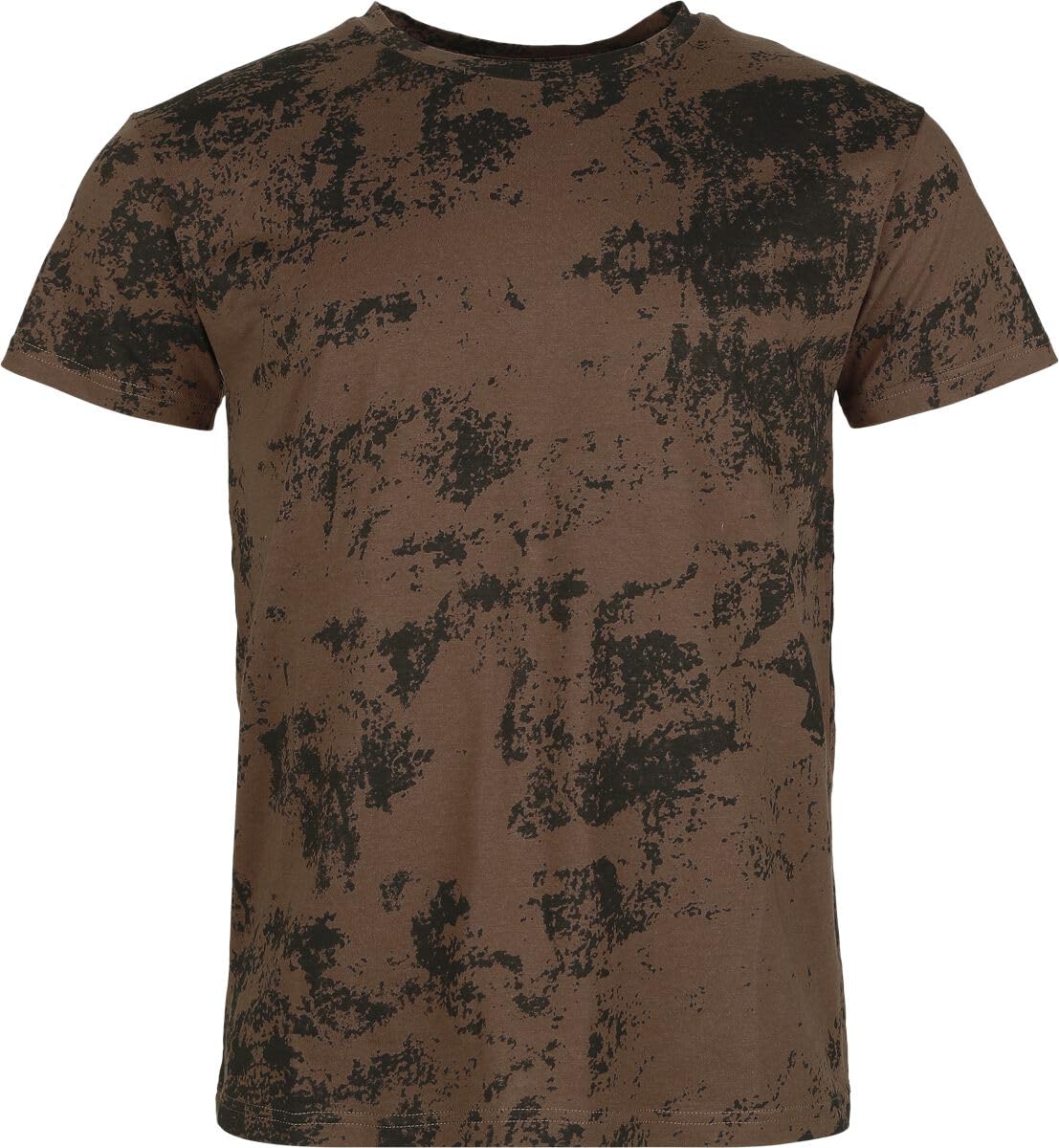 black-premium-by-emp-t-shirt-herren-braun-allover-print image 1