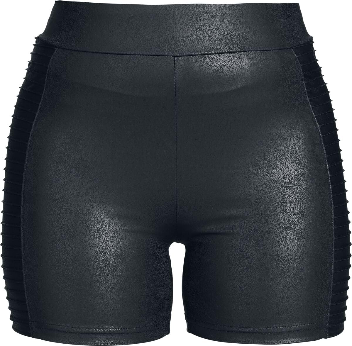 black-premium-essential-faux-leather-shorts-schwarz-damen image 1