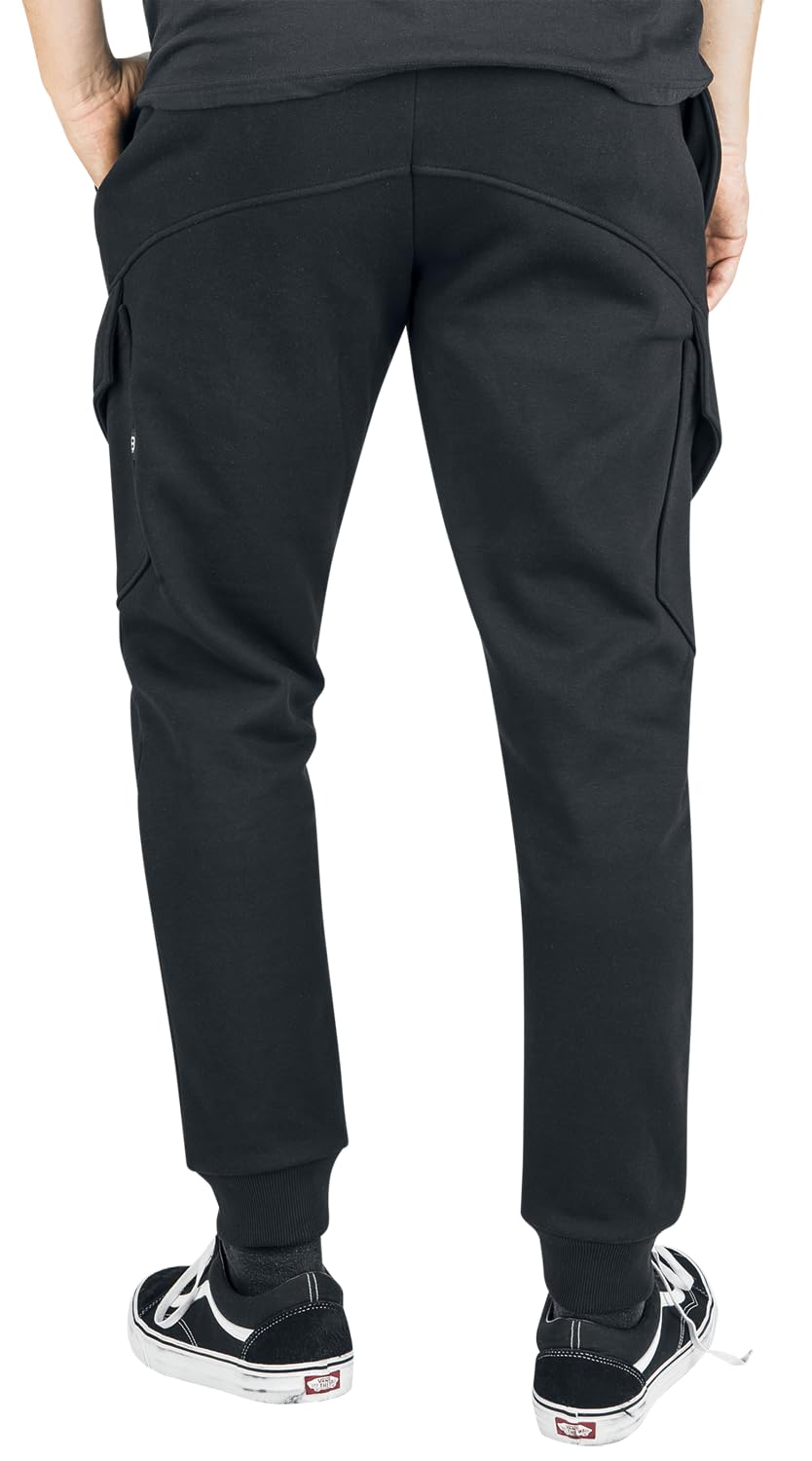red-by-emp-herren-jogginghose-schwarz-basic-mit-taschen image 5