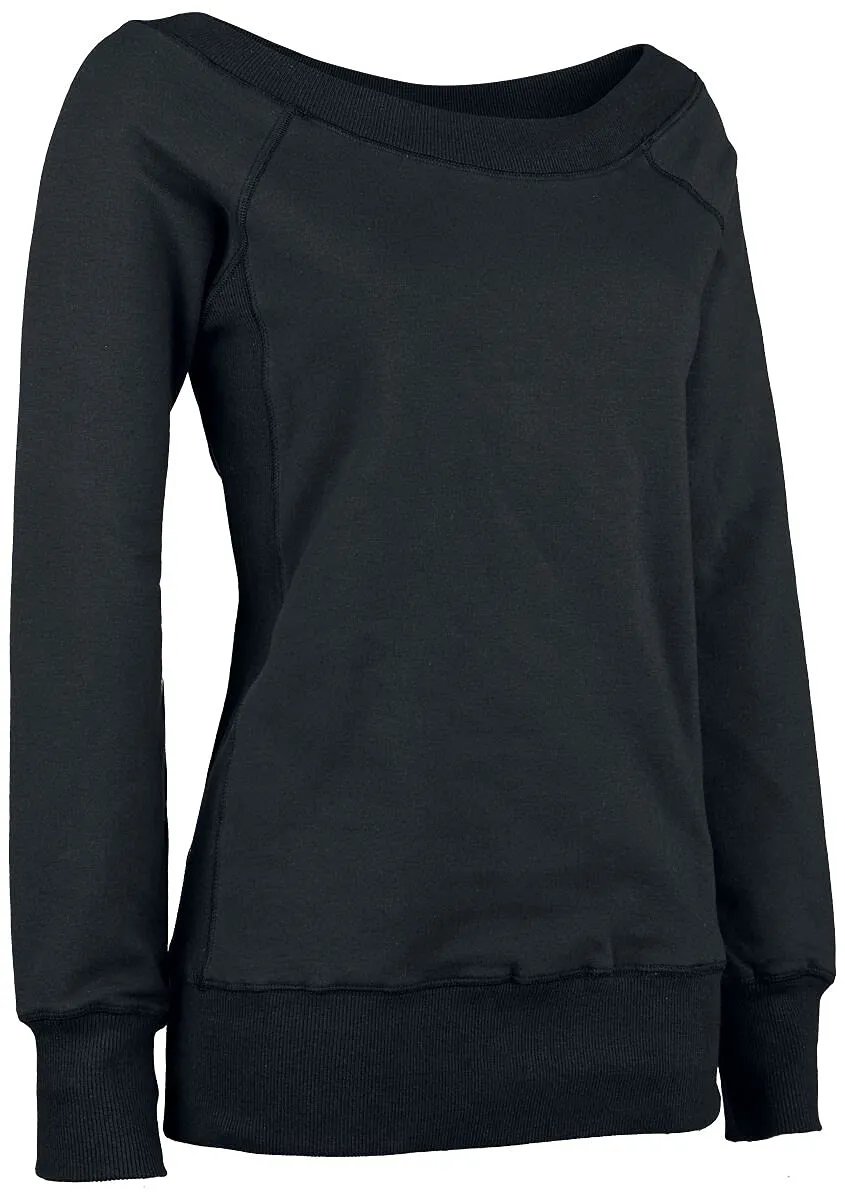 red-by-emp-sweater-damen-schwarz-rippb-ndchen-3xl-basic image 1