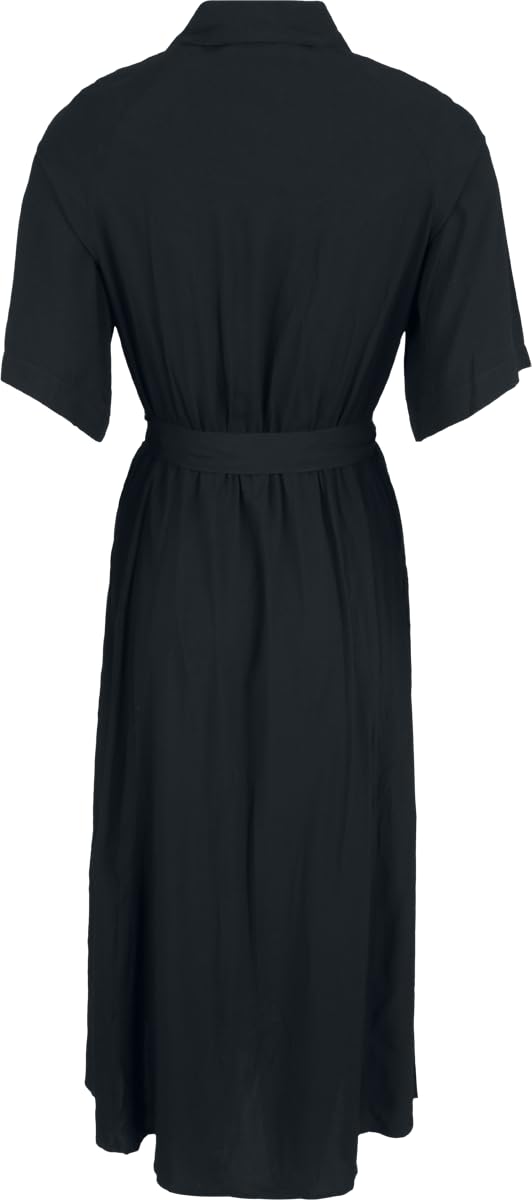 red-by-emp-kleid-damen-schwarz-lang-g-rtel-gr-e-l image 4