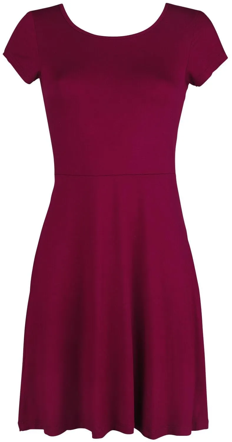 black-premium-by-emp-kleid-rot-schn-rung-r-ckenausschnitt image 1