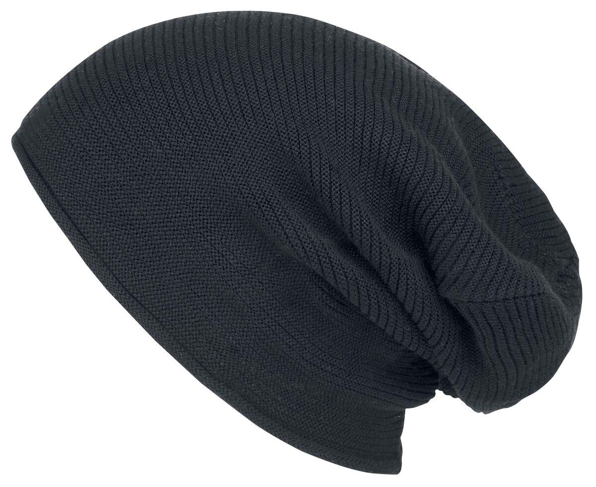 black-premium-beanie-unisex-schwarz-basic-m-tze image 1
