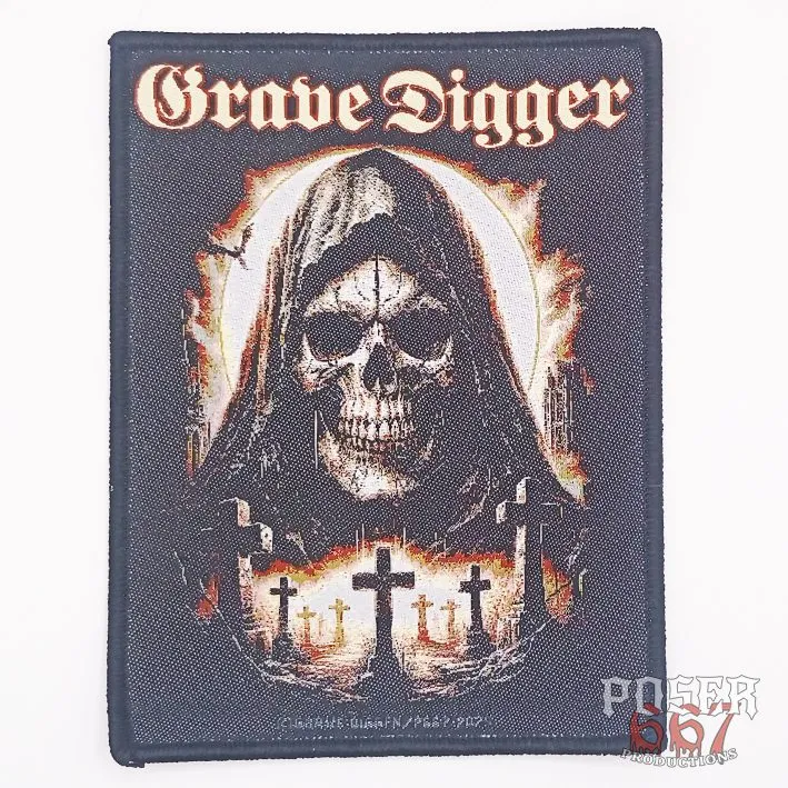 grave-digger-grave-dictator-patch-aufn-her-gewebt-schwarz-11cm image 1