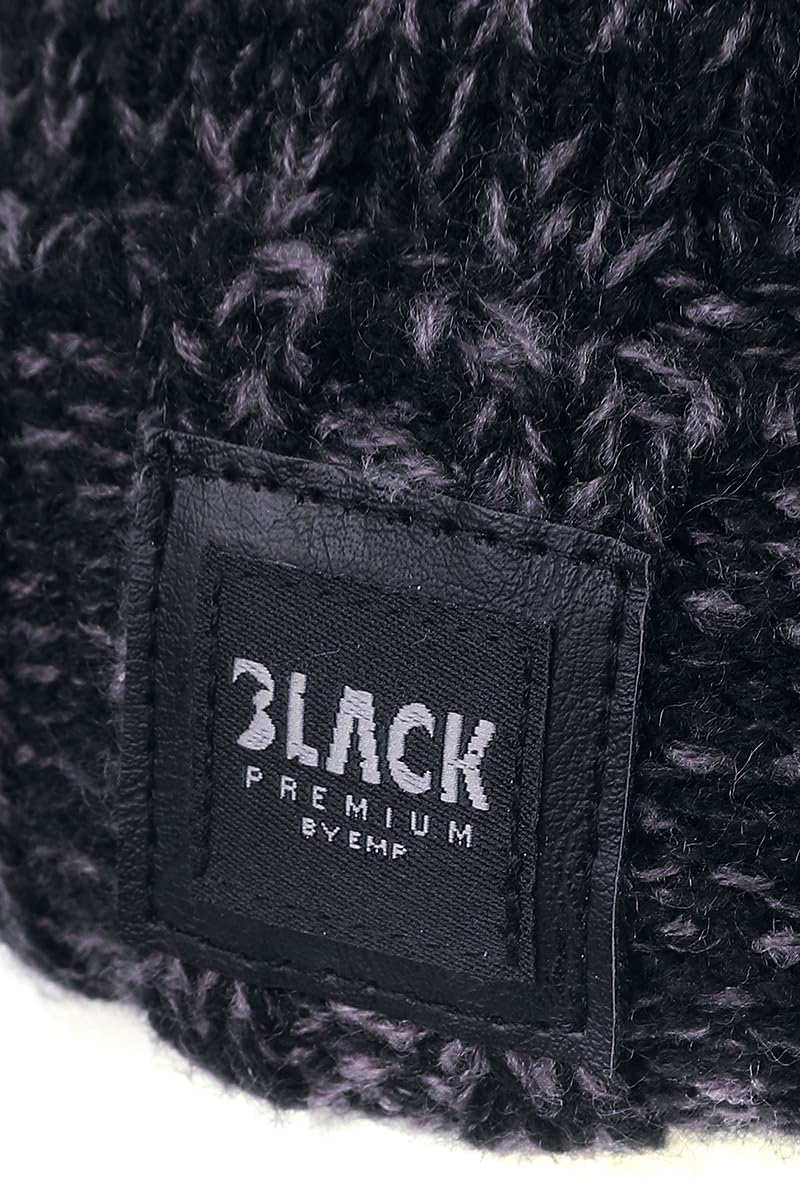 black-premium-by-emp-graue-strick-beanie-m-tze-herren-winter image 4