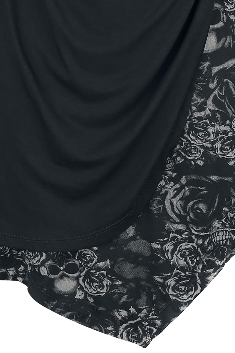 black-premium-by-emp-longsleeve-damen-schwarz-wasserfall-l-mit-print image 4