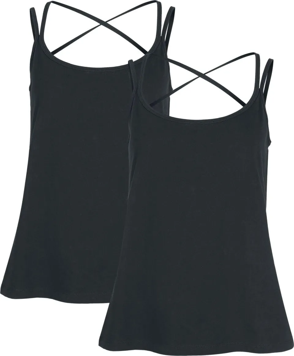 red-by-emp-schwarze-tops-damen-l-doppelpack-spaghettitr-ger image 1