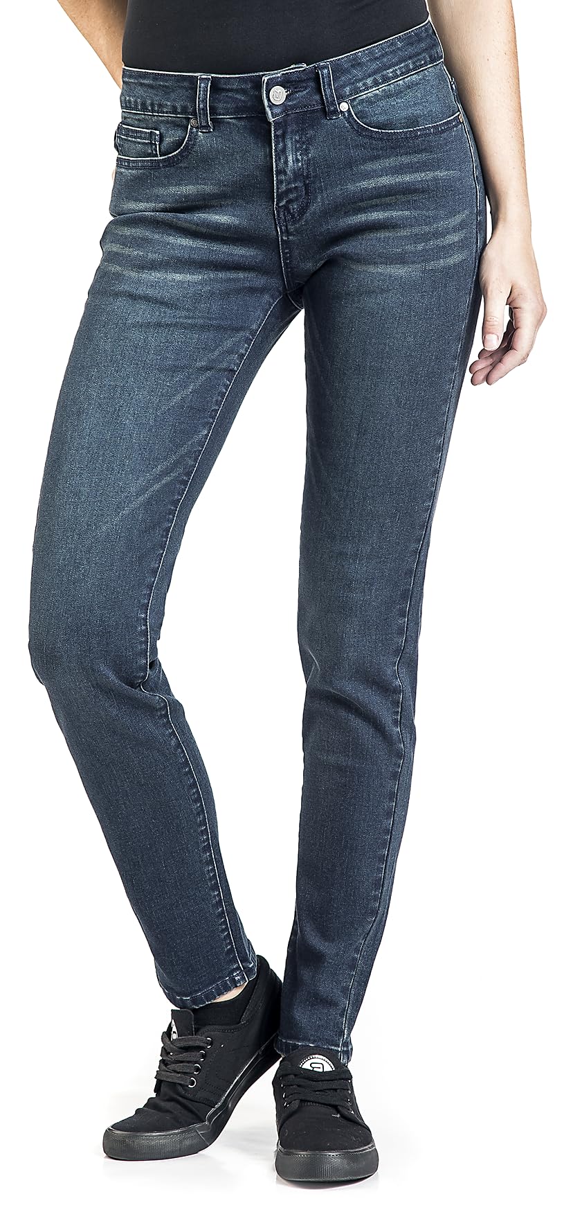 red-by-emp-basic-jeans-damen-blau-5-pocket-mit-waschung image 2