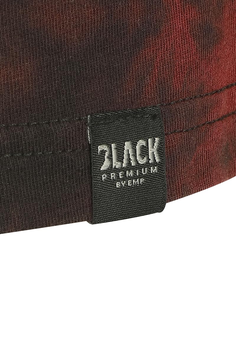 black-premium-batik-t-shirt-schwarz-rot-herren-gr-s image 4