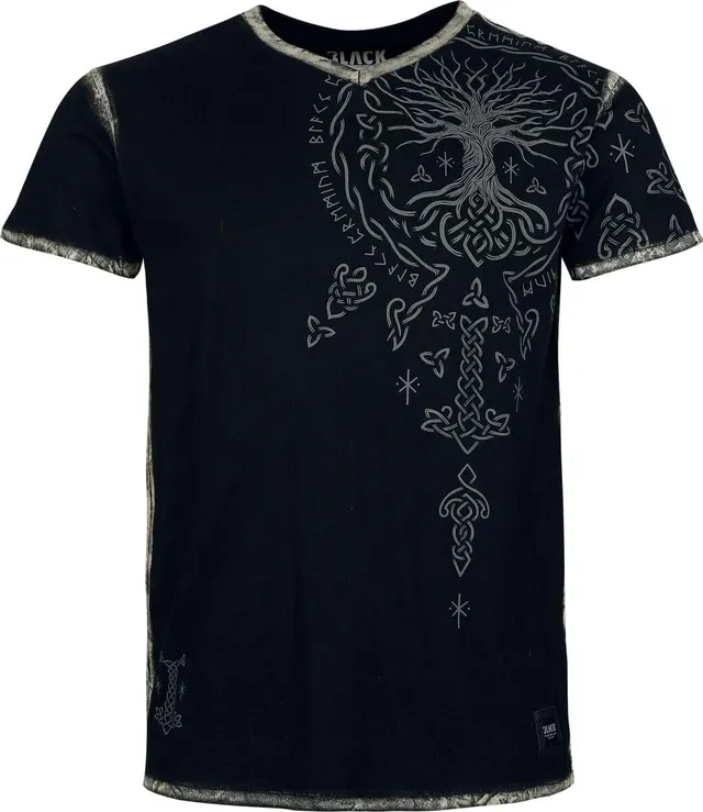 black-premium-by-emp-t-shirt-front-backprint-herren-schwarz image 1