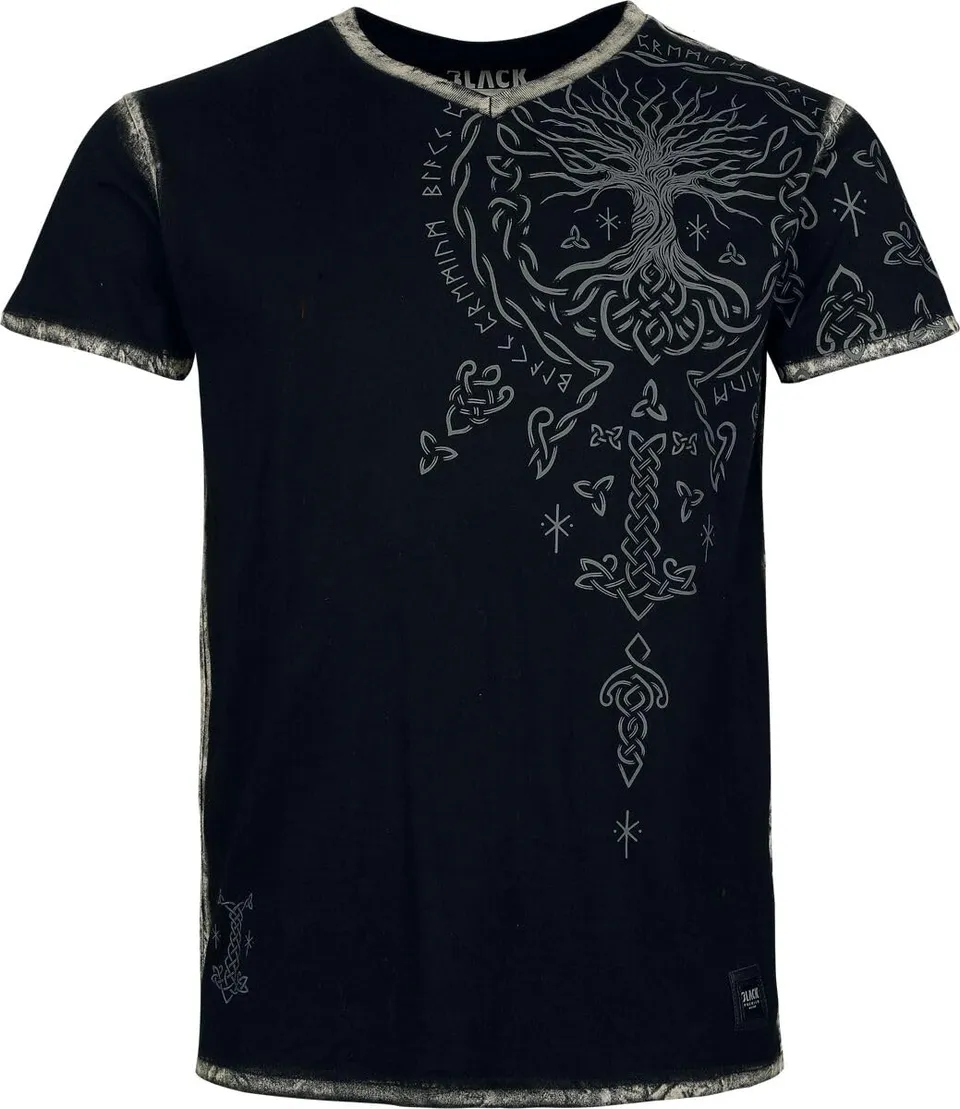 black-premium-by-emp-t-shirt-front-backprint-herren-schwarz image 1