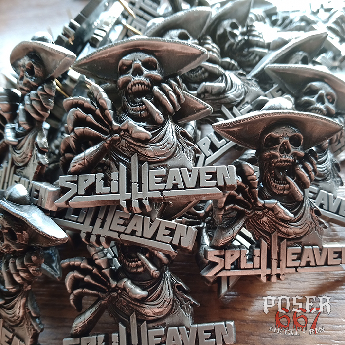 split-heaven-electric-spell-3d-pin-anstecker-antik-silber-5-cm image 2