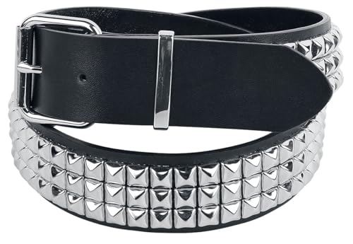 black-premium-nieteng-rtel-unisex-schwarz-105-dreireihig image 3