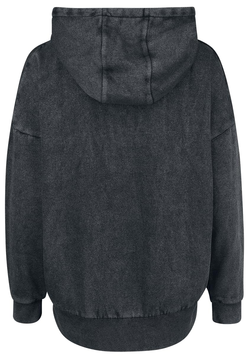 red-by-emp-dunkelgrauer-kapuzenpullover-fleece-damen-hoodie image 3
