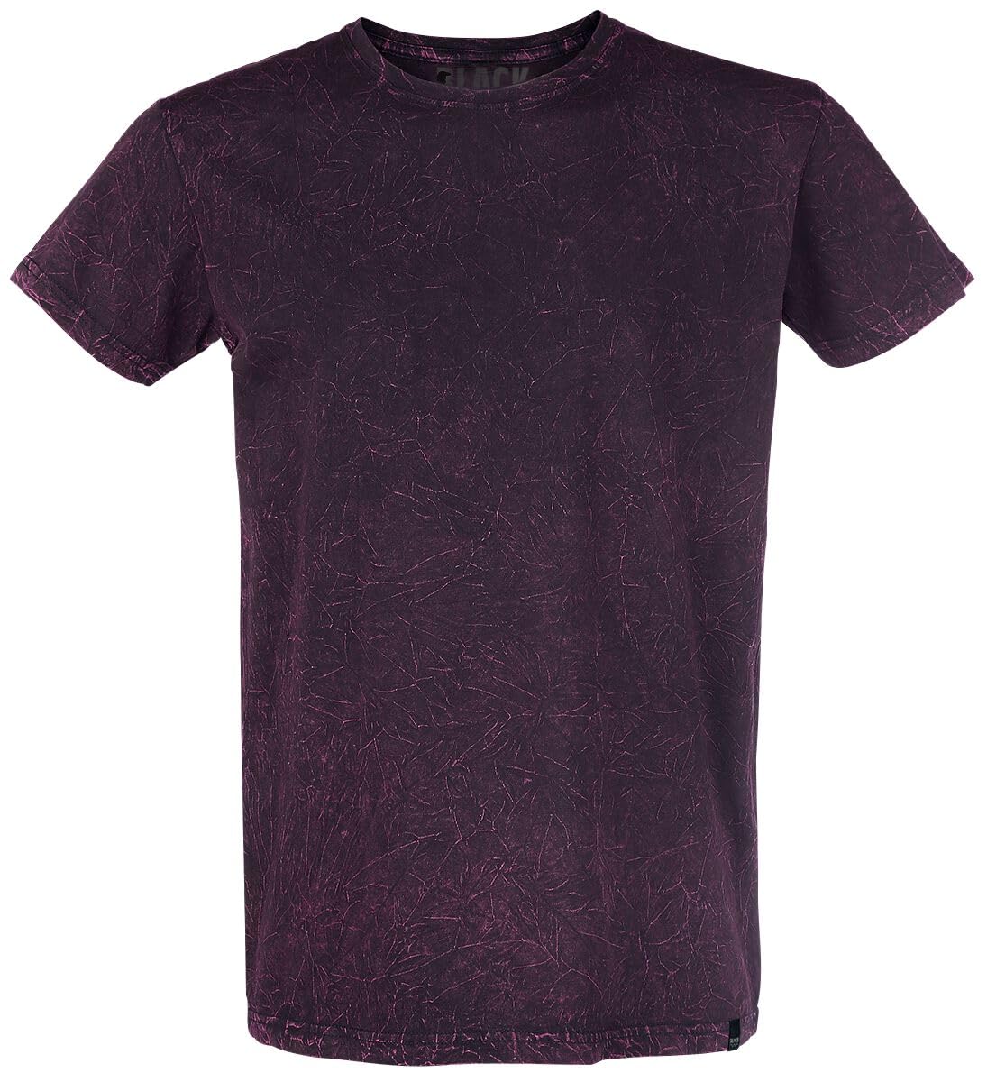 black-premium-t-shirt-dunkelrot-waschung-herren-xl image 1
