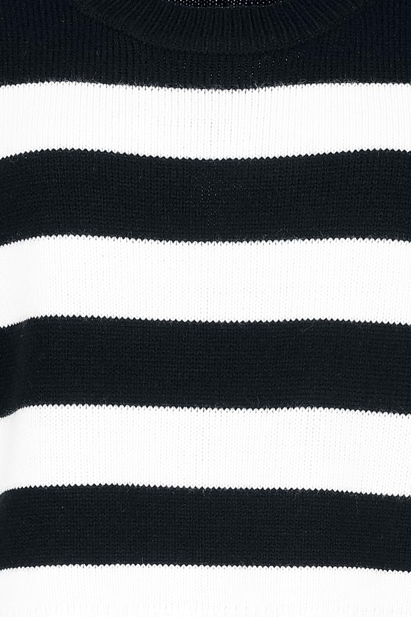 red-by-emp-pullover-strickpullover-schwarz-wei-damen-l image 2