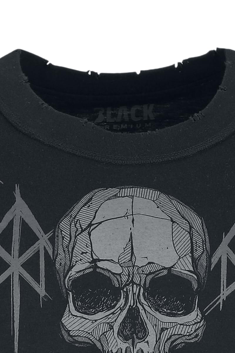 black-premium-beaks-claws-skulls-t-shirt-schwarz-l-oversize image 3