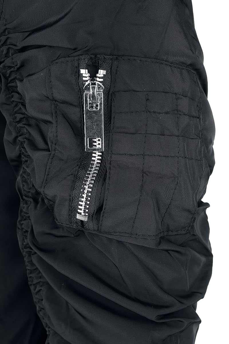 black-premium-by-emp-damen-bomber-jacke-schwarz-streetwear image 4