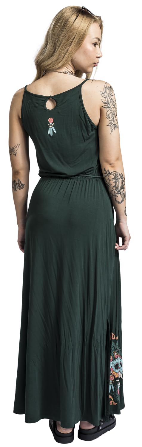red-by-emp-kleid-dunkelgr-n-taillenraffung-gr-e-s image 6