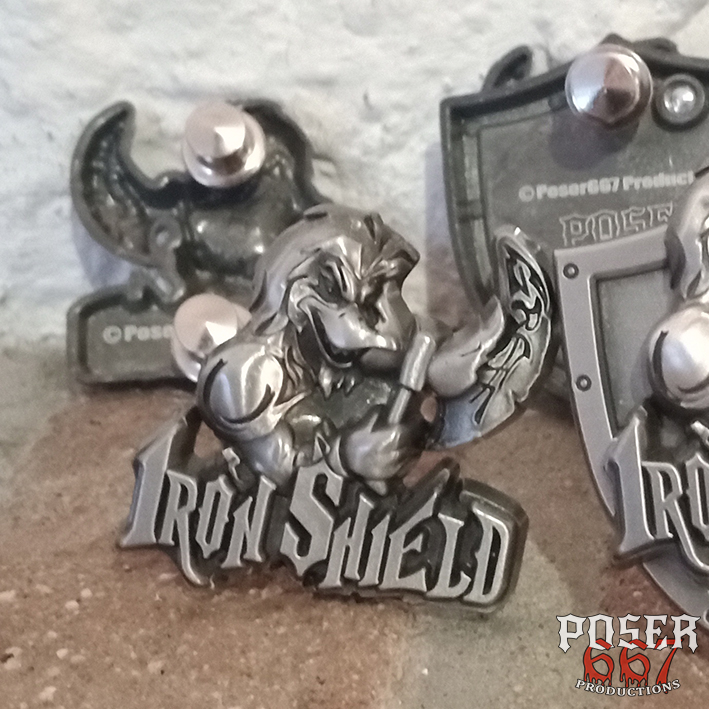 iron-shield-records-3d-metallpin-antiksilber-duck image 2