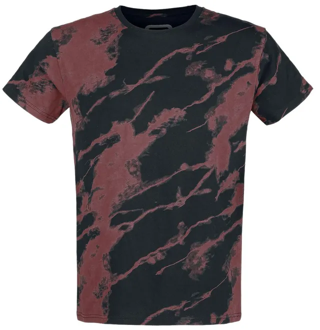 red-by-emp-t-shirt-schwarz-rot-herren-basic-shirt image 1