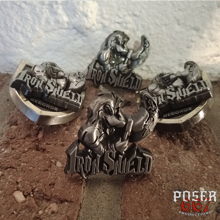 iron-shield-records-3d-metallpin-antiksilber-duck image 6