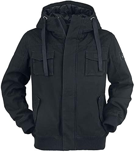 black-premium-winterjacke-herren-jacke-schwarz-streetwear image 8