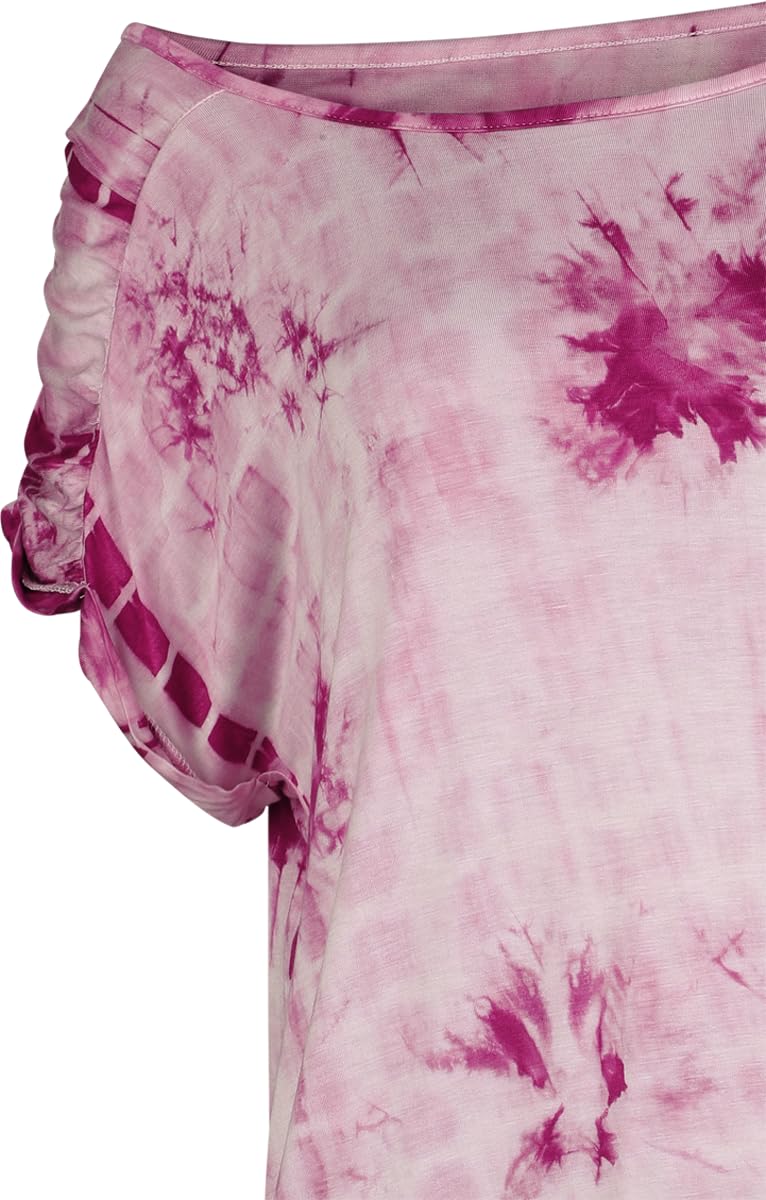 red-by-emp-wei-pinkes-batik-t-shirt-damen image 4