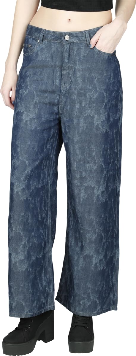 red-by-emp-wide-leg-stoffhose-damen-blau-denim-optik-30w-32l image 2