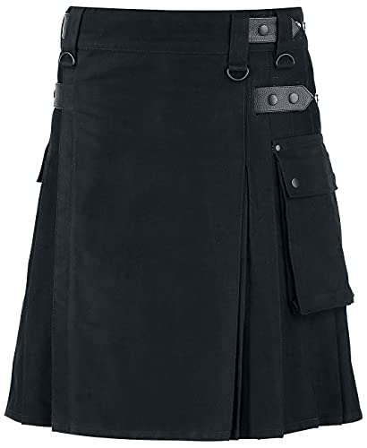 black-premium-by-emp-kilt-herren-l-schwarz-mit-tasche image 8