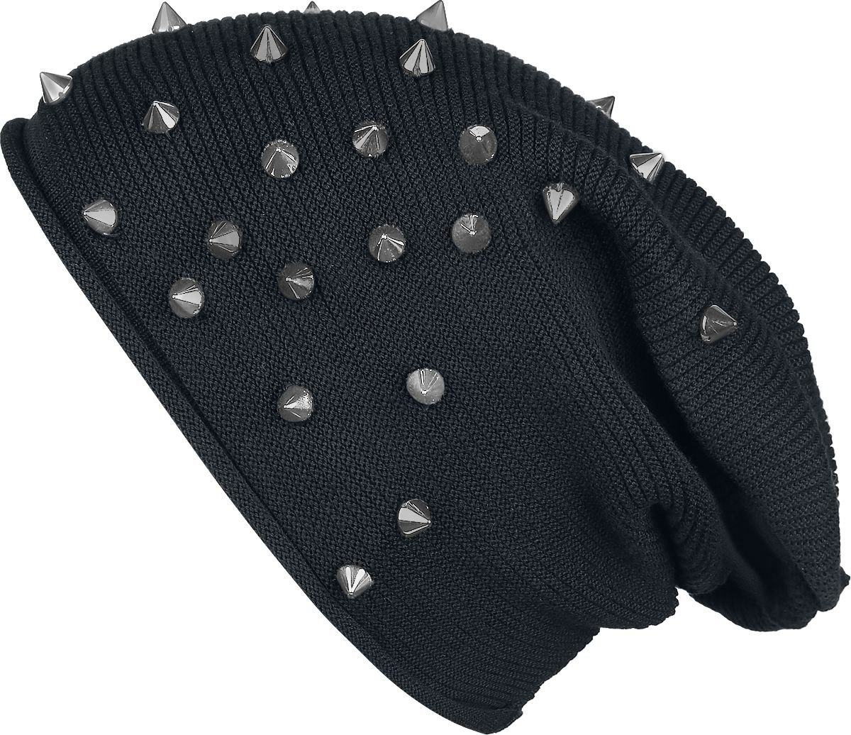 black-premium-by-emp-beanie-schwarz-mit-nieten-unisex image 4