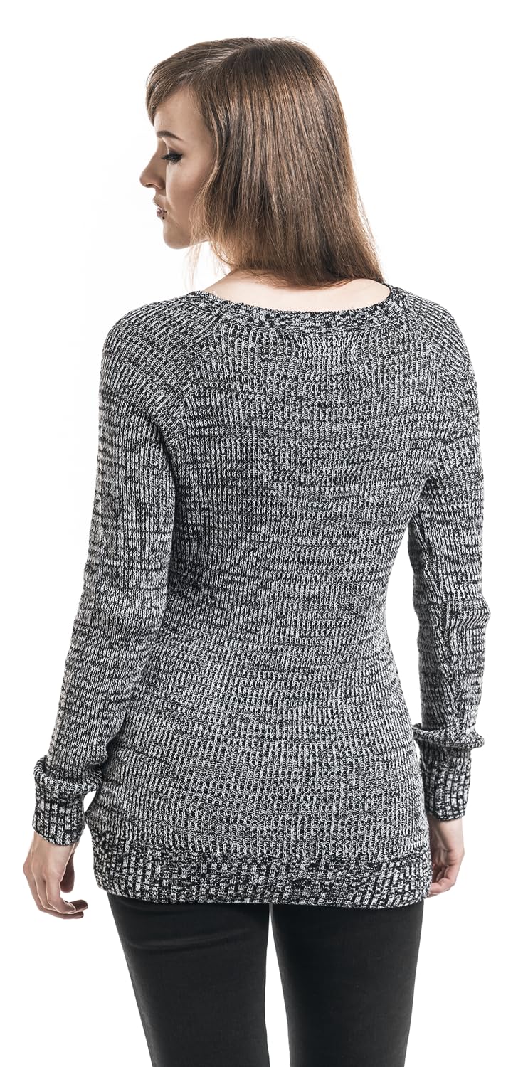 black-premium-by-emp-strickpullover-damen-grau-xl image 5