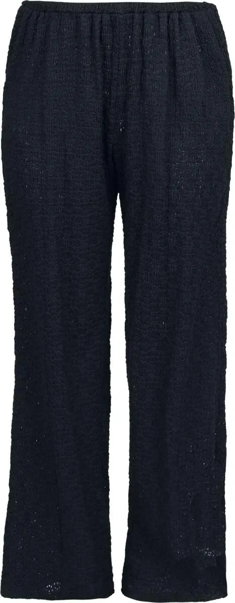 red-by-emp-lace-wide-pants-stoffhose-schwarz-damen-gr-m image 1