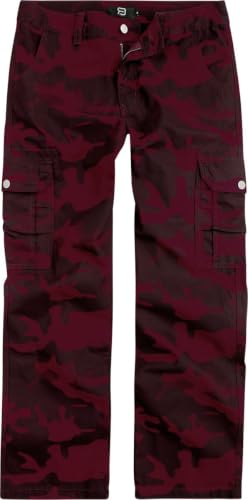 red-by-emp-cargohose-herren-straight-fit-rot-mit-seitentaschen-gr-l image 4