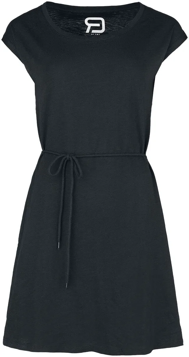 red-by-emp-kleider-schwarzes-kleid-mit-taillenband-damen image 1