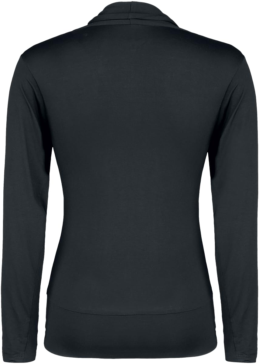 black-premium-by-emp-wickel-langarmshirt-damen-schwarz-m image 2
