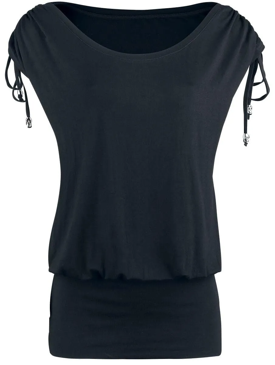 black-premium-t-shirts-t-shirt-schwarz-s-geschn-rte-rmel image 1