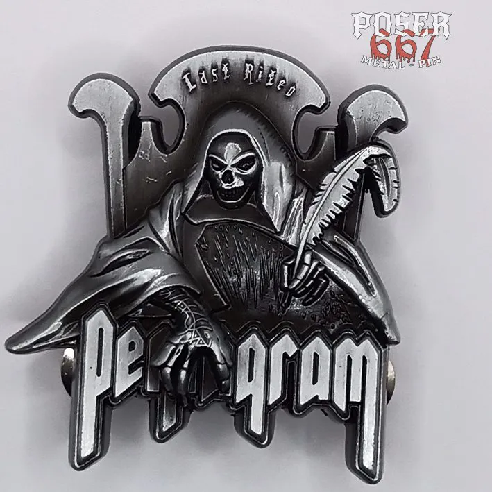 pentagram-last-rites-3d-pin-anstecker-antik-silber-5-cm image 1