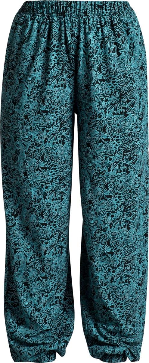 red-by-emp-damen-stoffhose-schwarz-alloverprint-gr-l image 1