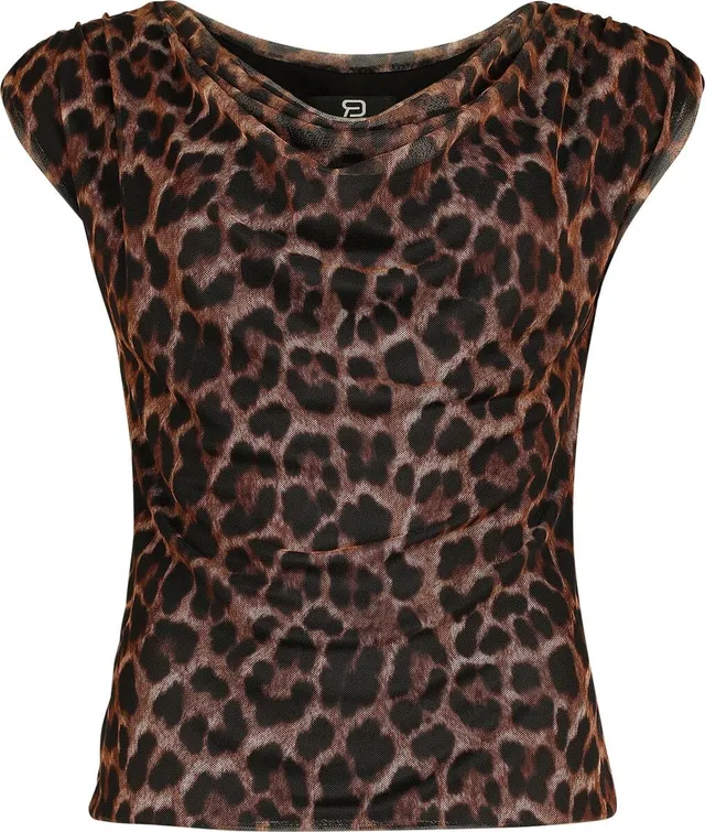 red-by-emp-leo-top-multicolor-leopardmuster-damen image 1