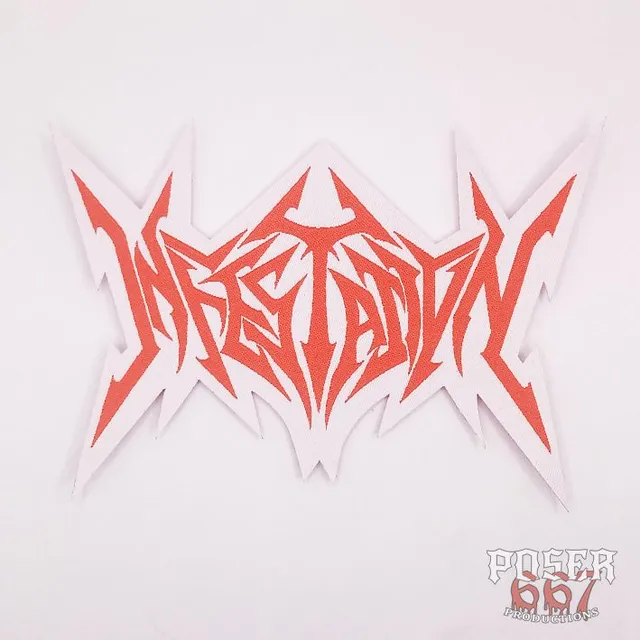 infestation-logo-patch-aufn-her-cut-out-gewebt-12-cm image 1