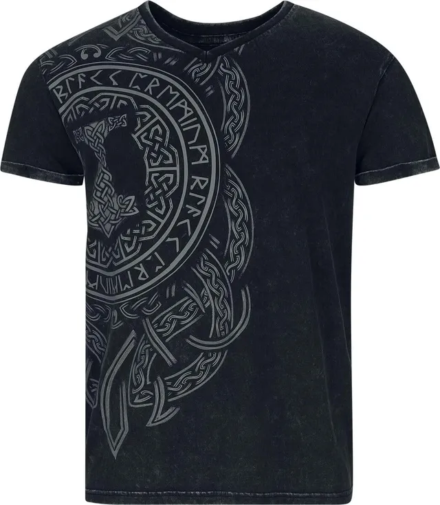 black-premium-by-emp-t-shirt-runen-schwarz-gr-e-l-backprint image 1
