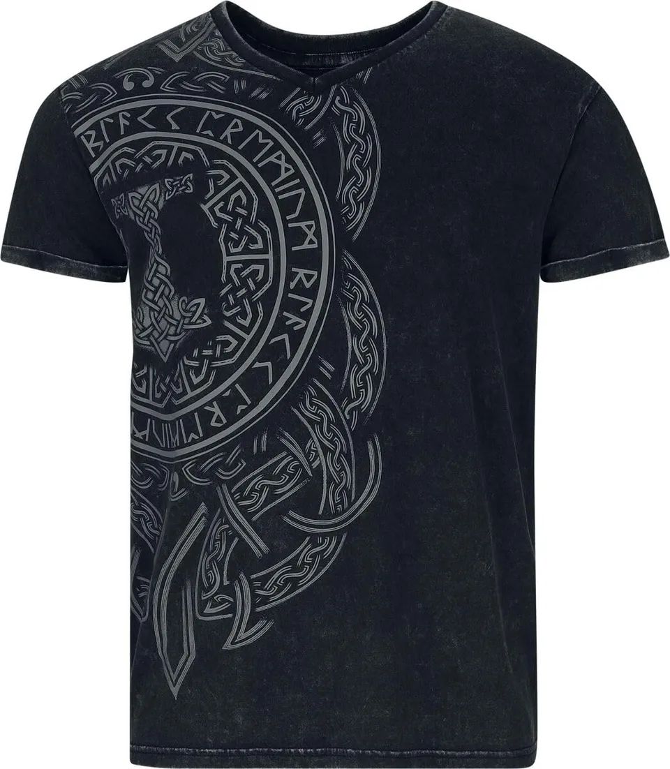 black-premium-by-emp-t-shirt-runen-schwarz-gr-e-l-backprint image 1