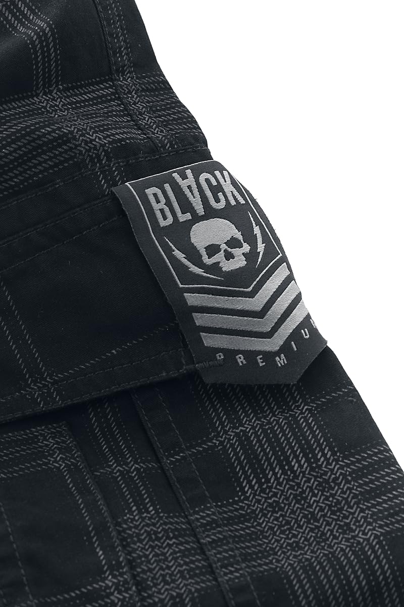 black-premium-by-emp-shorts-schwarz-herren-l-karo-muster image 4