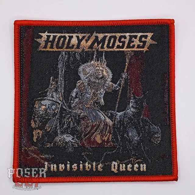 holy-moses-invisible-queen-patch-9x9-schwarzer-rand image 1