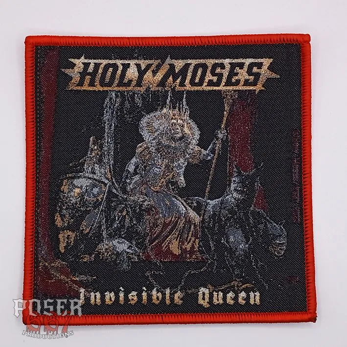 holy-moses-invisible-queen-patch-9x9-schwarzer-rand image 1