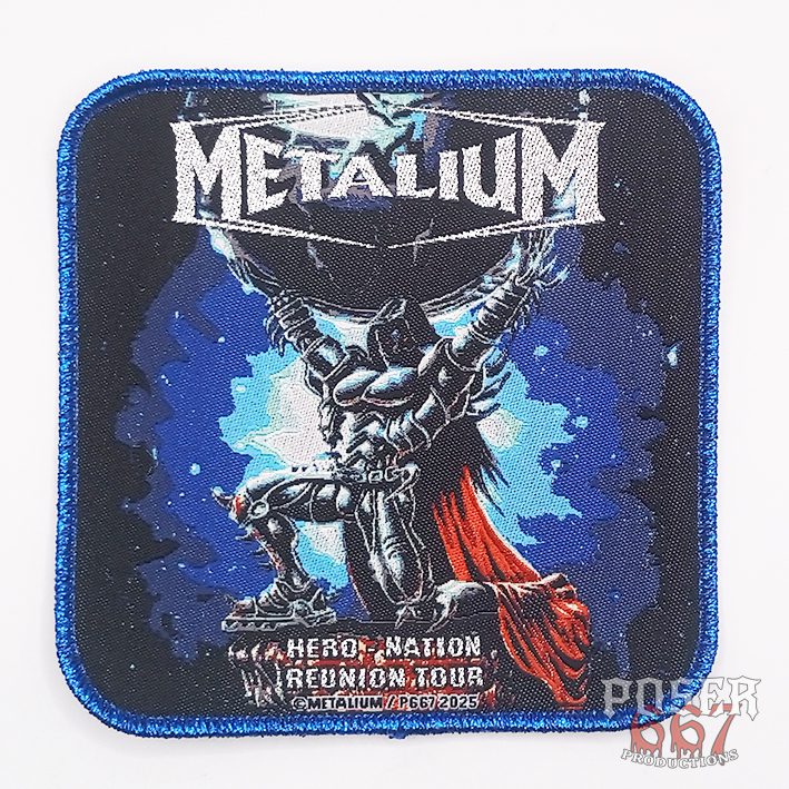 poser667-metalium-hero-nation-patch-schwarz-9-5-cm image 1